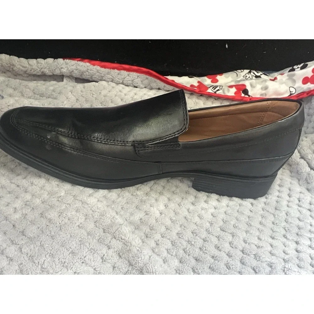 Clarks Men Dress Shoes Slip on Black Size 11.5 21938